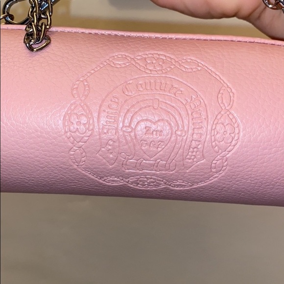 VINTAGE Juicy Couture Y2K PINK MINI BARREL BAG BARBIE BABY PINK LEATHER BAG - Picture 5 of 14